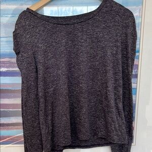 💚 Zella Purple Heathered Puffed sleeve Top